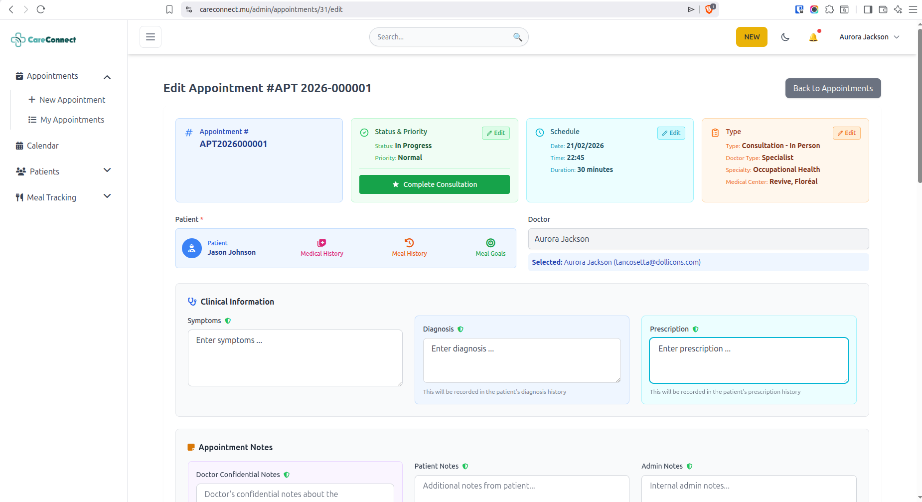 Consultation In Progress