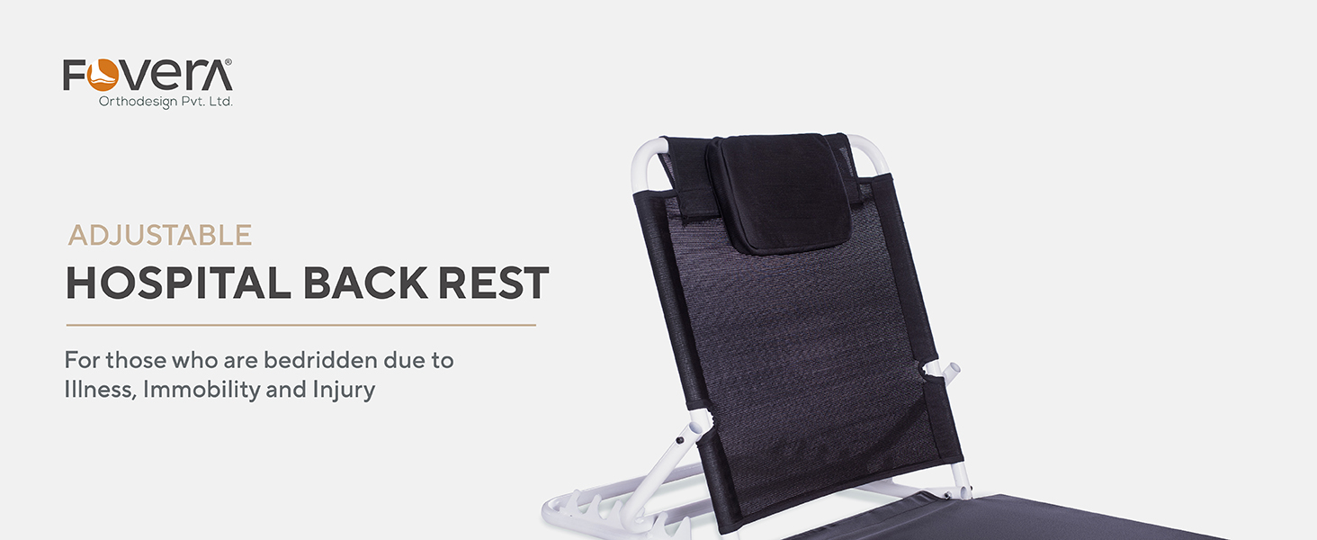 Adjustable Hospital Back Support for Bed with Arm Rest