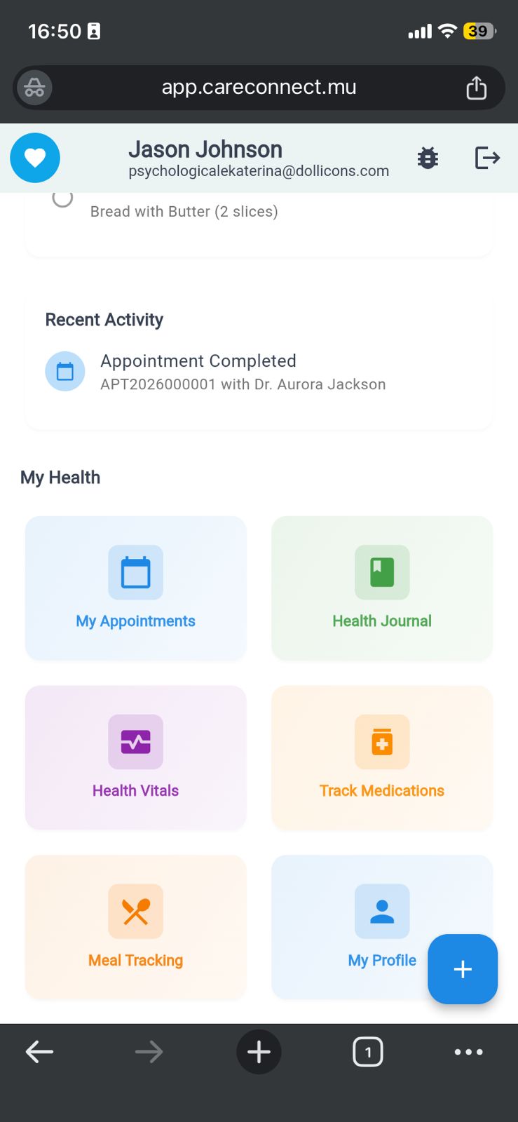 Meal Tracking Feature