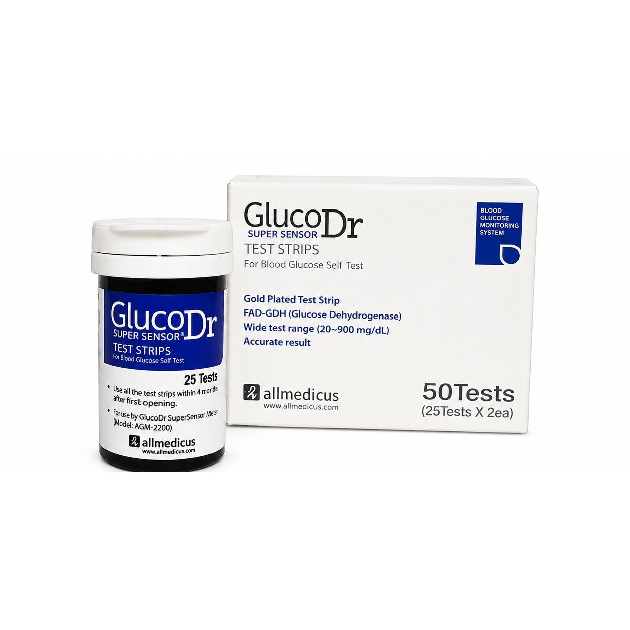 GlucoDr. Super Sensor Test Strips - 50 Strips